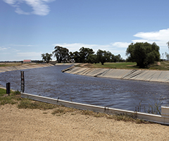 Improving water efficiency through off-farm infrastructure