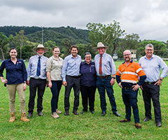 Deputy Prime Minister Barnaby Joice and Minister for Lands and Water Kevin Anderson visit the new Dungowan Dam site.