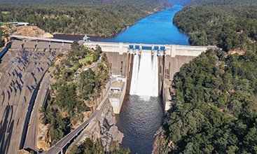 Water spilling from a Warragamba Dam, NSW/