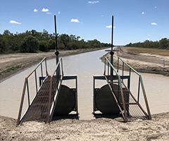 Flood work infrastructure in New South Wales.