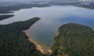 Aerial of Prospect Reservoir, Prospect.