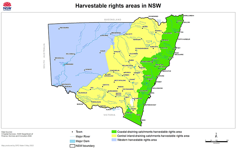 NSW Harvestable Rights Areas